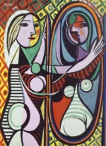 Dėlionė Mergina prieš veidrodį. Pablo Picaso 1000 detalės - Image 2